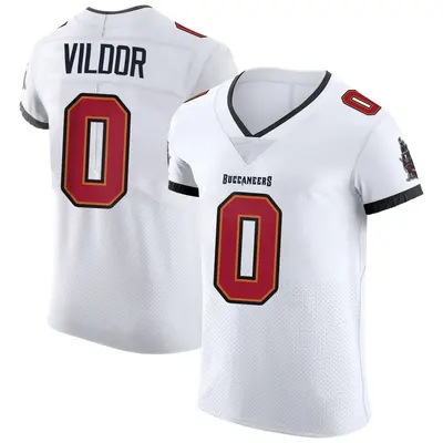 Men's Elite Kindle Vildor Tampa Bay Buccaneers White Vapor Jersey