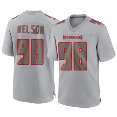 Men's Game Anthony Nelson Tampa Bay Buccaneers Gray Atmosphere Fashion Jersey