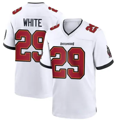 Men's Game Rachaad White Tampa Bay Buccaneers White Jersey