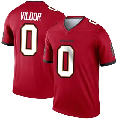 Men's Legend Kindle Vildor Tampa Bay Buccaneers Red Jersey