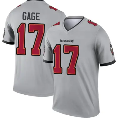 Men's Legend Russell Gage Tampa Bay Buccaneers Gray Inverted Jersey