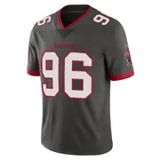 Men's Limited Greg Gaines Tampa Bay Buccaneers Pewter Alternate Vapor Jersey
