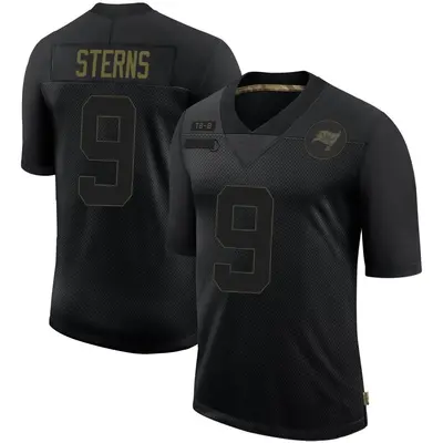 Men's Limited Jerreth Sterns Tampa Bay Buccaneers Black 2020 Salute To Service Jersey