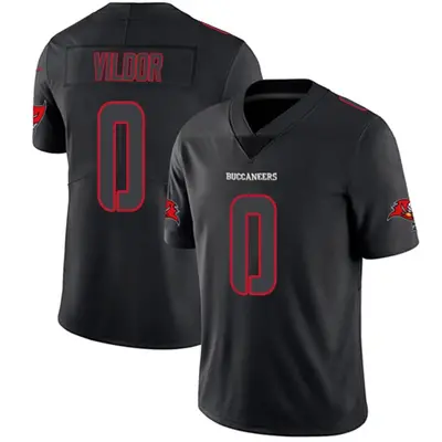 Men's Limited Kindle Vildor Tampa Bay Buccaneers Black Impact Jersey