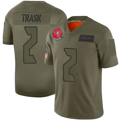 Men's Limited Kyle Trask Tampa Bay Buccaneers Camo 2019 Salute to Service Jersey