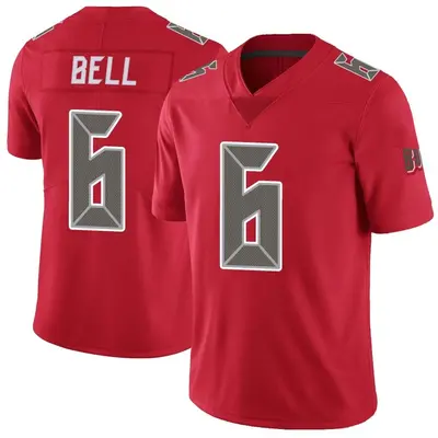 Men's Limited Le'Veon Bell Tampa Bay Buccaneers Red Color Rush Jersey