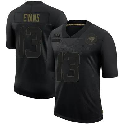 Men's Limited Mike Evans Tampa Bay Buccaneers Black 2020 Salute To Service Jersey