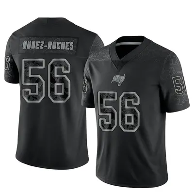 Men's Limited Rakeem Nunez-Roches Tampa Bay Buccaneers Black Reflective Jersey