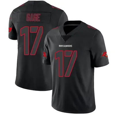 Men's Limited Russell Gage Tampa Bay Buccaneers Black Impact Jersey