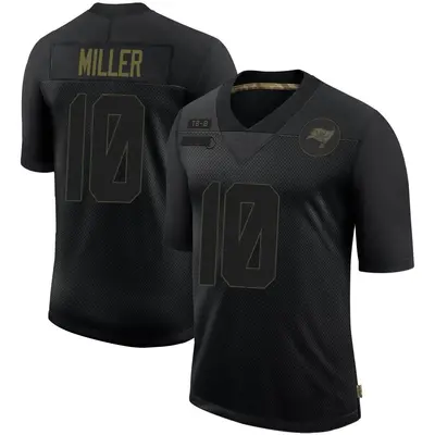 Men's Limited Scotty Miller Tampa Bay Buccaneers Black 2020 Salute To Service Jersey