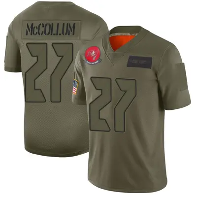 Men's Limited Zyon McCollum Tampa Bay Buccaneers Camo 2019 Salute to Service Jersey