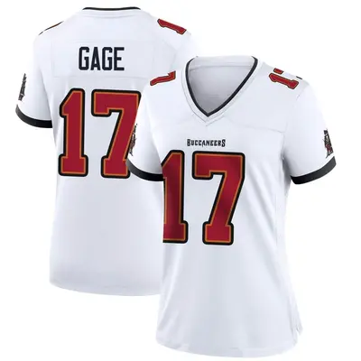 Women's Game Russell Gage Tampa Bay Buccaneers White Jersey