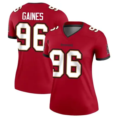 Women's Legend Greg Gaines Tampa Bay Buccaneers Red Jersey