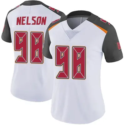 Women's Limited Anthony Nelson Tampa Bay Buccaneers White Vapor Untouchable Jersey