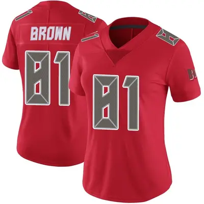 Women's Limited Antonio Brown Tampa Bay Buccaneers Red Color Rush Jersey