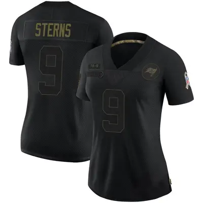 Women's Limited Jerreth Sterns Tampa Bay Buccaneers Black 2020 Salute To Service Jersey