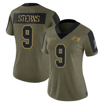 Women's Limited Jerreth Sterns Tampa Bay Buccaneers Olive 2021 Salute To Service Jersey