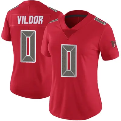 Women's Limited Kindle Vildor Tampa Bay Buccaneers Red Color Rush Jersey