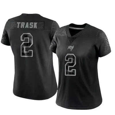Women's Limited Kyle Trask Tampa Bay Buccaneers Black Reflective Jersey