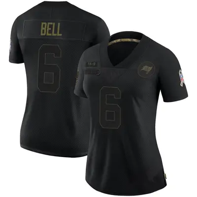Women's Limited Le'Veon Bell Tampa Bay Buccaneers Black 2020 Salute To Service Jersey