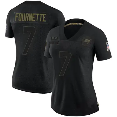 Women's Limited Leonard Fournette Tampa Bay Buccaneers Black 2020 Salute To Service Jersey