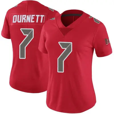 Women's Limited Leonard Fournette Tampa Bay Buccaneers Red Color Rush Jersey