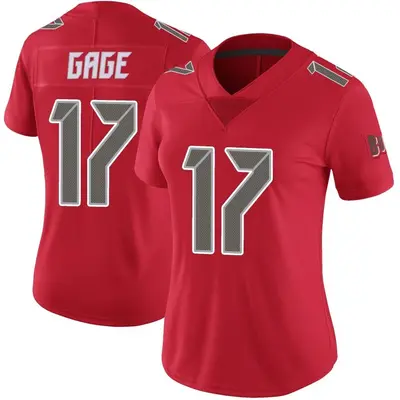 Women's Limited Russell Gage Tampa Bay Buccaneers Red Color Rush Jersey