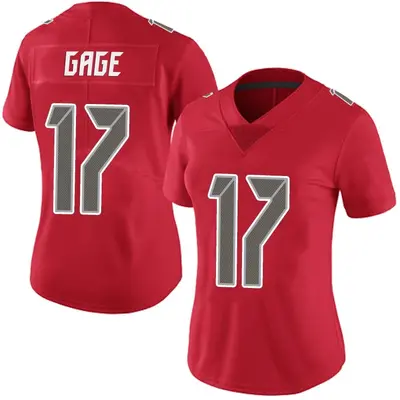 Women's Limited Russell Gage Tampa Bay Buccaneers Red Team Color Vapor Untouchable Jersey