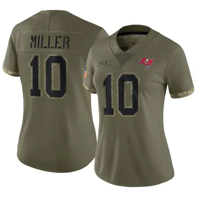 Women's Limited Scotty Miller Tampa Bay Buccaneers Olive 2022 Salute To Service Jersey