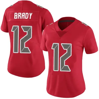 Women's Limited Tom Brady Tampa Bay Buccaneers Red Team Color Vapor Untouchable Jersey