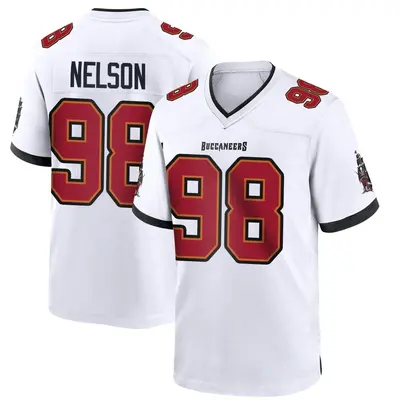 Youth Game Anthony Nelson Tampa Bay Buccaneers White Jersey