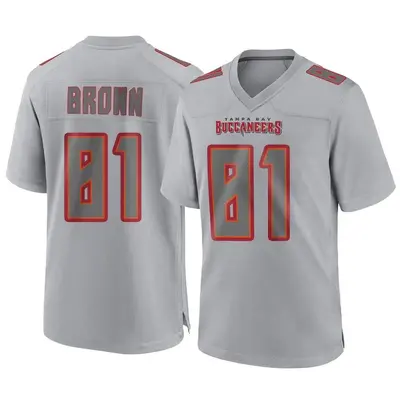 Youth Game Antonio Brown Tampa Bay Buccaneers Gray Atmosphere Fashion Jersey