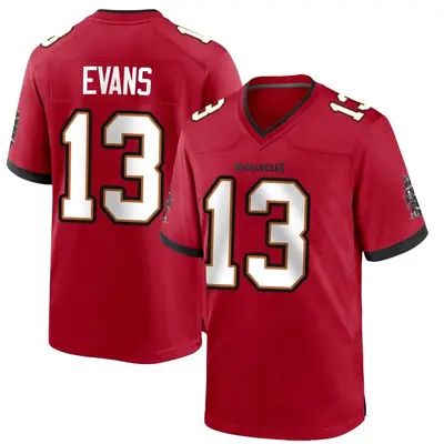 Youth Game Mike Evans Tampa Bay Buccaneers Red Team Color Jersey