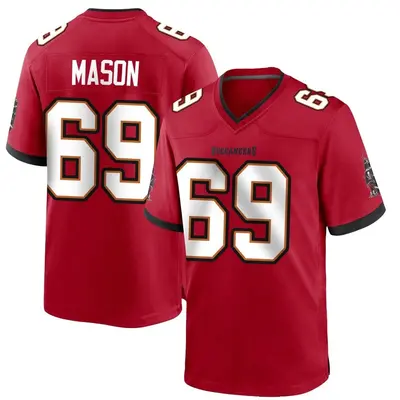 Youth Game Shaq Mason Tampa Bay Buccaneers Red Team Color Jersey
