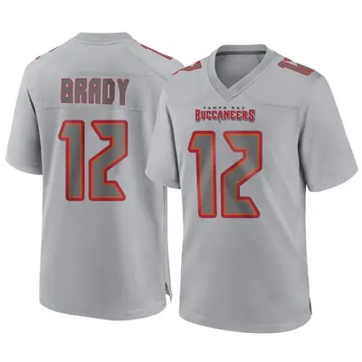 Youth Game Tom Brady Tampa Bay Buccaneers Gray Atmosphere Fashion Jersey