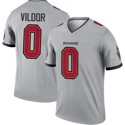 Youth Legend Kindle Vildor Tampa Bay Buccaneers Gray Inverted Jersey