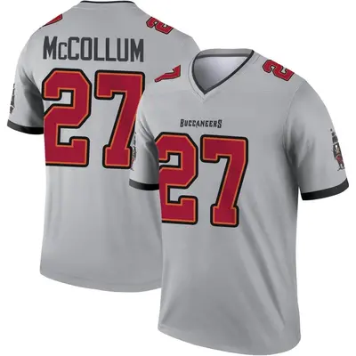 Youth Legend Zyon McCollum Tampa Bay Buccaneers Gray Inverted Jersey