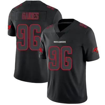 Youth Limited Greg Gaines Tampa Bay Buccaneers Black Impact Jersey