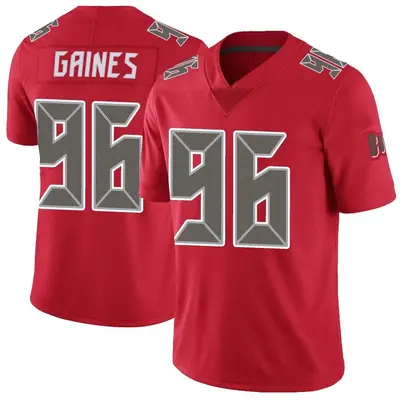 Youth Limited Greg Gaines Tampa Bay Buccaneers Red Color Rush Jersey