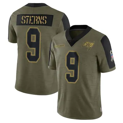 Youth Limited Jerreth Sterns Tampa Bay Buccaneers Olive 2021 Salute To Service Jersey
