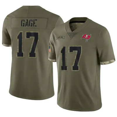 Youth Limited Russell Gage Tampa Bay Buccaneers Olive 2022 Salute To Service Jersey
