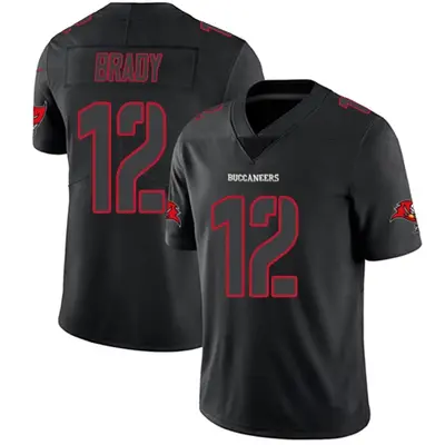 Youth Limited Tom Brady Tampa Bay Buccaneers Black Impact Jersey